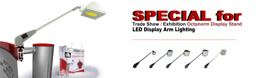 led octanorm display ligthing for trade show / exhibition display booth application