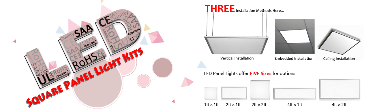 led panel light series banner