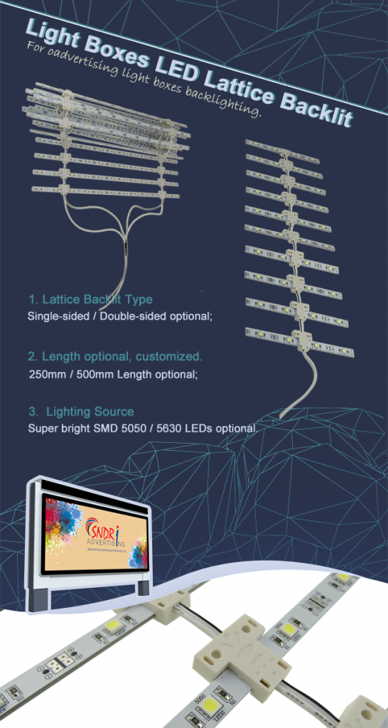 LED Lattice Backlight SMD5630 Single side 500mm