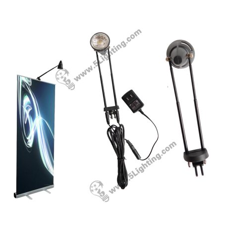 Led Arm Banner Stand Spotlight