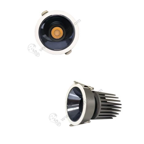 Anti glare recessed downlights